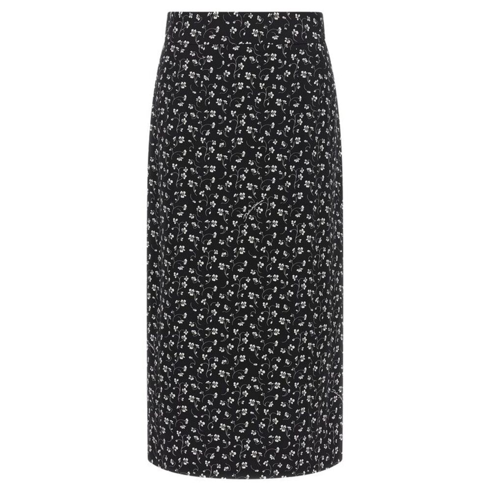 Dolce & Gabbana Bicolor Silk Midi Women's Skirt